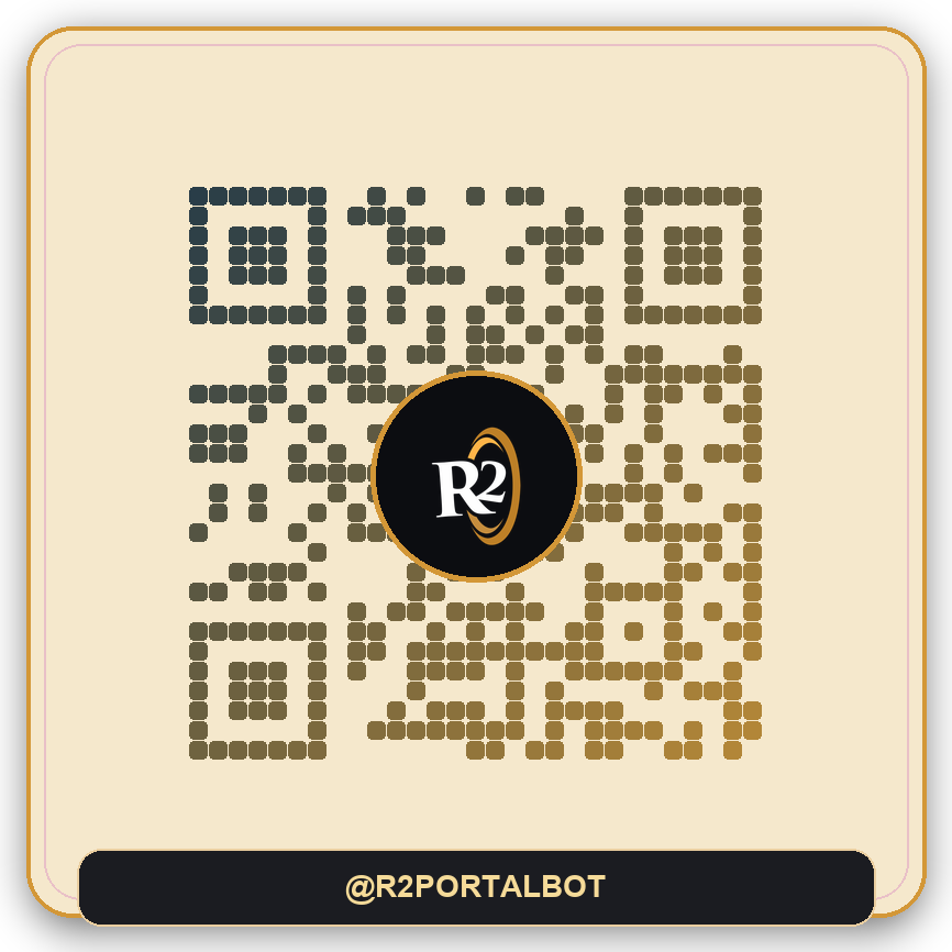QR код Telegram-бота проекта R2PORTAL
