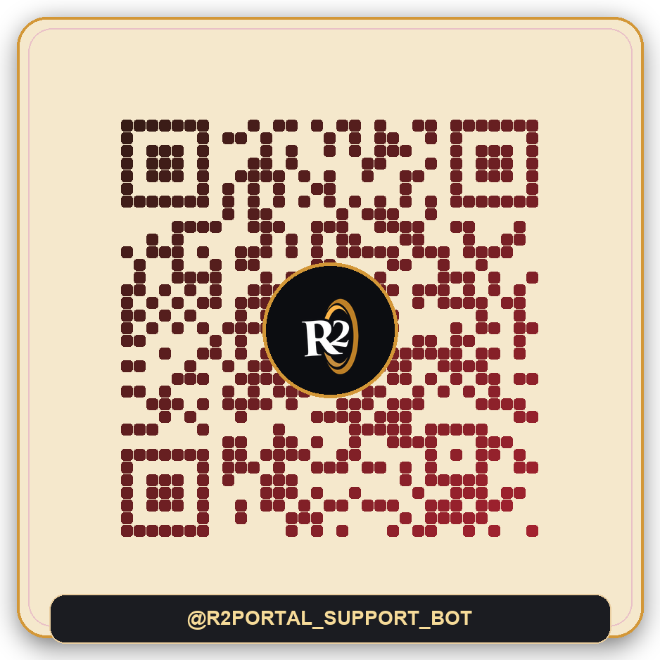 QR код службы поддержки R2PORTAL